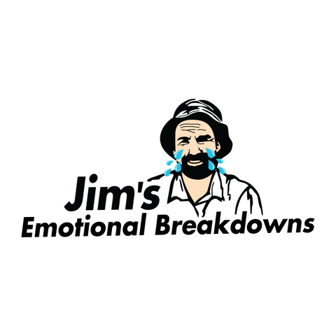 Jim's Emotional Breakdowns Sticker