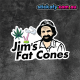 Jim's Fat Cones Sticker