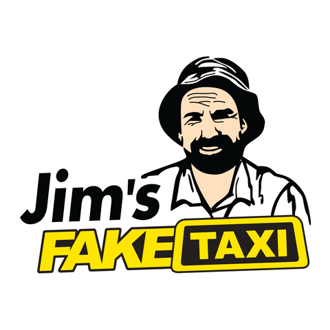 Jim's Fake Taxi Sticker