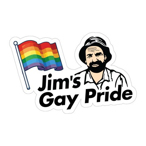 Jim's Gay Pride Sticker