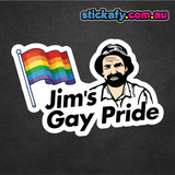 Jim's Gay Pride Sticker