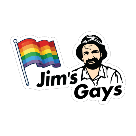 Jim's Gays Sticker