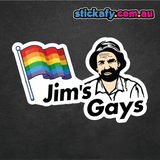 Jim's Gays Sticker