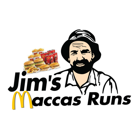 Jim's Maccas Run Sticker