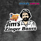 Jim's Zinger Boxes Sticker