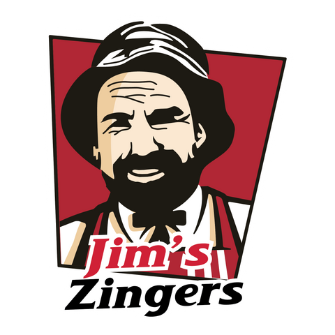 Jim's Zingers Sticker