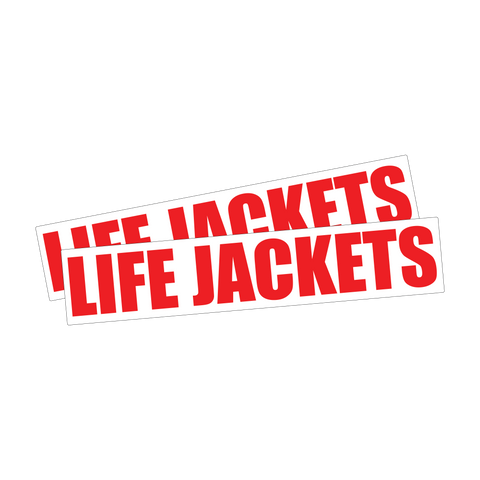 Life Jackets Sticker (x2)