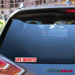 Life Jackets Sticker (x2)