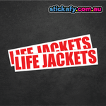 Life Jackets Sticker (x2)