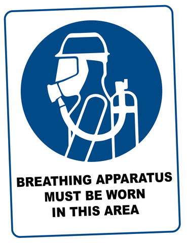 Mandatory - BREATHING APPARATUS MUST BE WORN