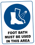 Mandatory - FOOT BATH MUST BE USED