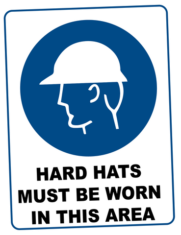 Mandatory -  HARD HATS MUST BE WORN
