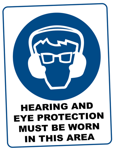 Mandatory -  HEARING AND EYE PROTECTION MUST BE WORN