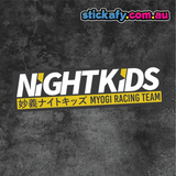 Night Kids Myogi Racing Team Sticker
