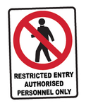 Restricted Entry Sticker