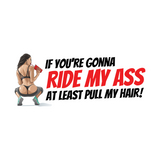 If you're gonna ride my ass at least pull my hair! Sticker