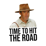 Russel Coight Time to Hit the Road Sticker