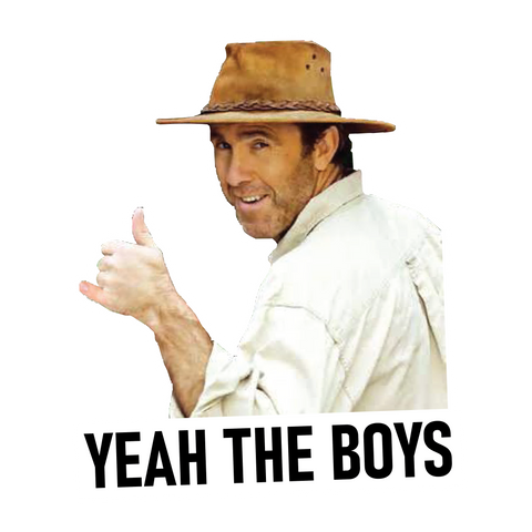 Russell Coight Yeah The Boys Sticker
