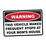 Warning This Vehicle Makes Frequent Stops Sticker