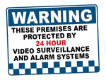 Warning 24 Hour Video Surveillance
