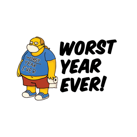 Worst Year Ever! Sticker