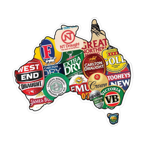 Aussie Beers Sticker
