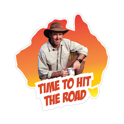 Russell Coight Time to hit the Road Sticker