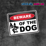 Beware of the Dog (Shepherd) Sticker