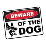Beware of the Dog (Shepherd) Sticker