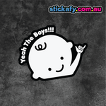 Yeah the Boys! Baby Sticker