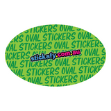 Oval Custom Stickers